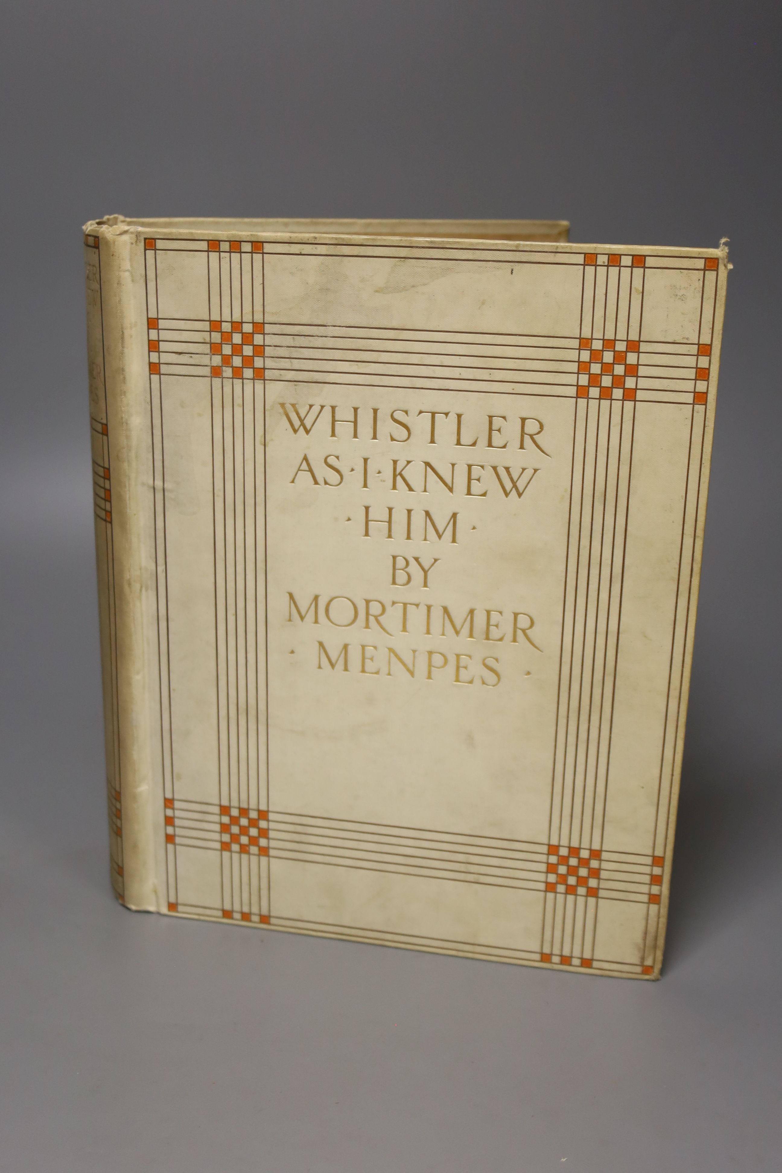 Menpes, Mortimer - Whistler As I Knew Him, limited edition, etched frontis and 125 other plates (some coloured) with thin-paper
